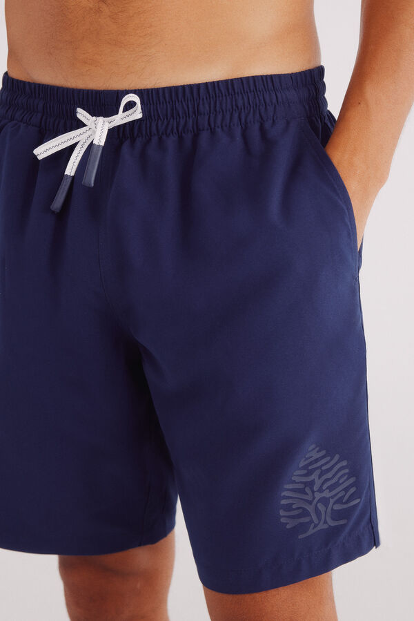 Springfield Mai&ocirc; liso com logo Springfield azul