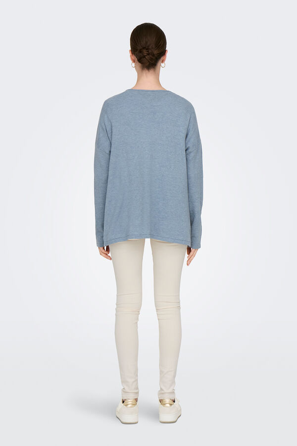 Only Camisola &agrave;s riscas azul