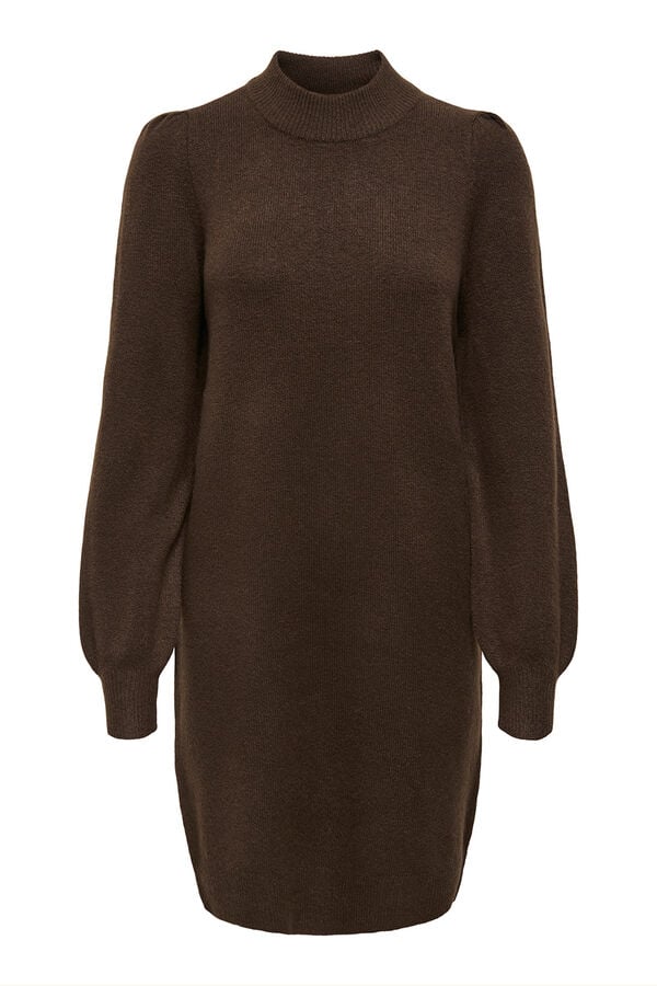JDY Vestido curto de malha cru