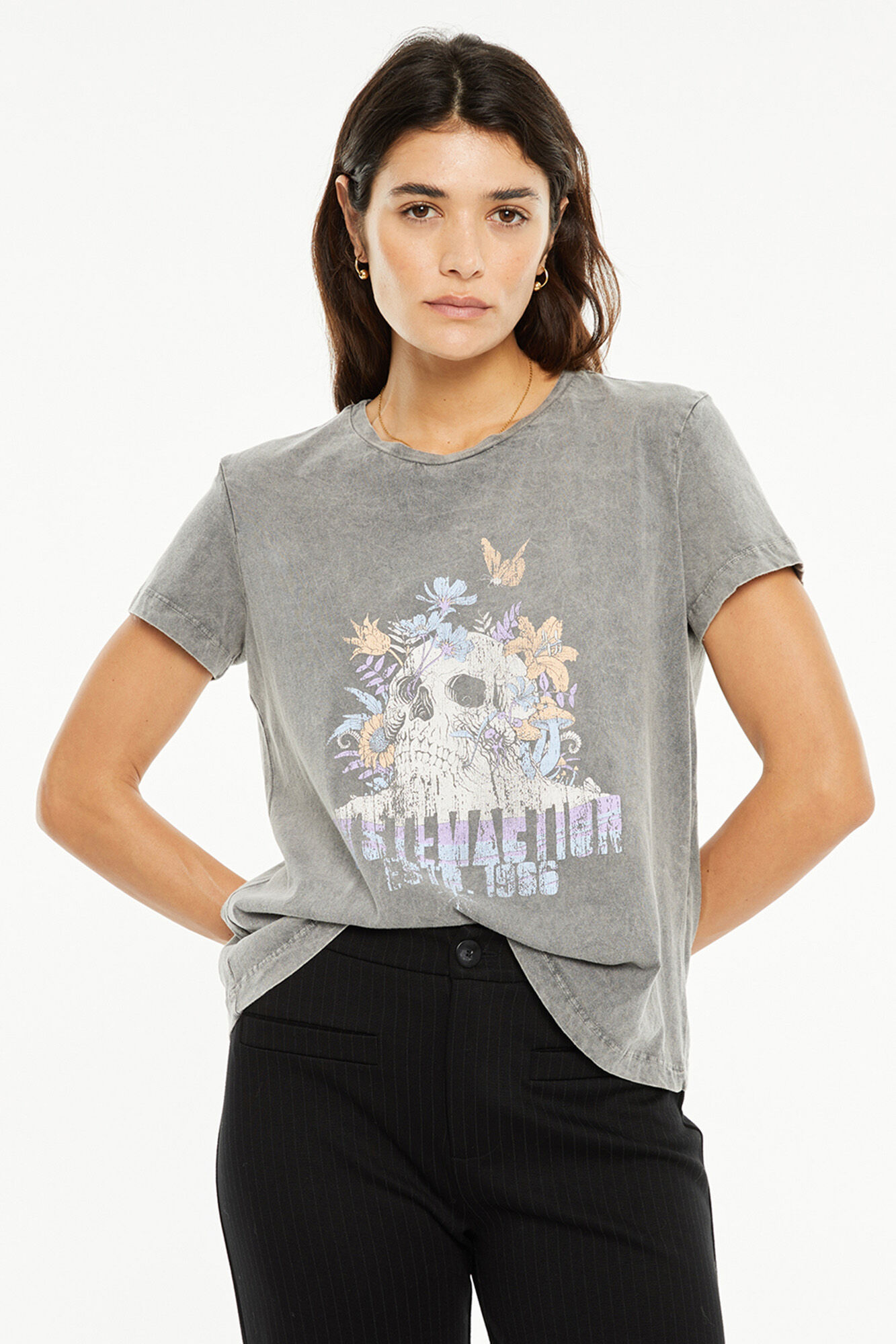 System Action Camiseta posicional calavera