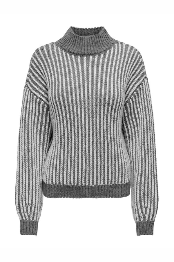 JDY Camisola de manga comprida  cinzento