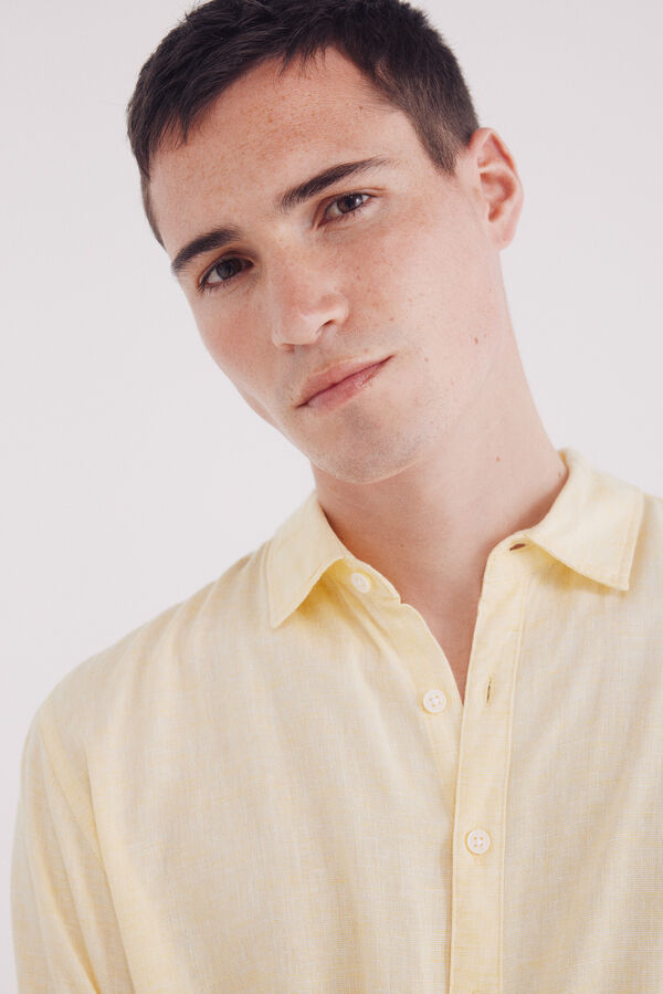 Springfield linho de linho viscose fil a fil estampado