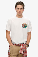 Superdry Camiseta Outdoor Narrative Loose Tee blanco