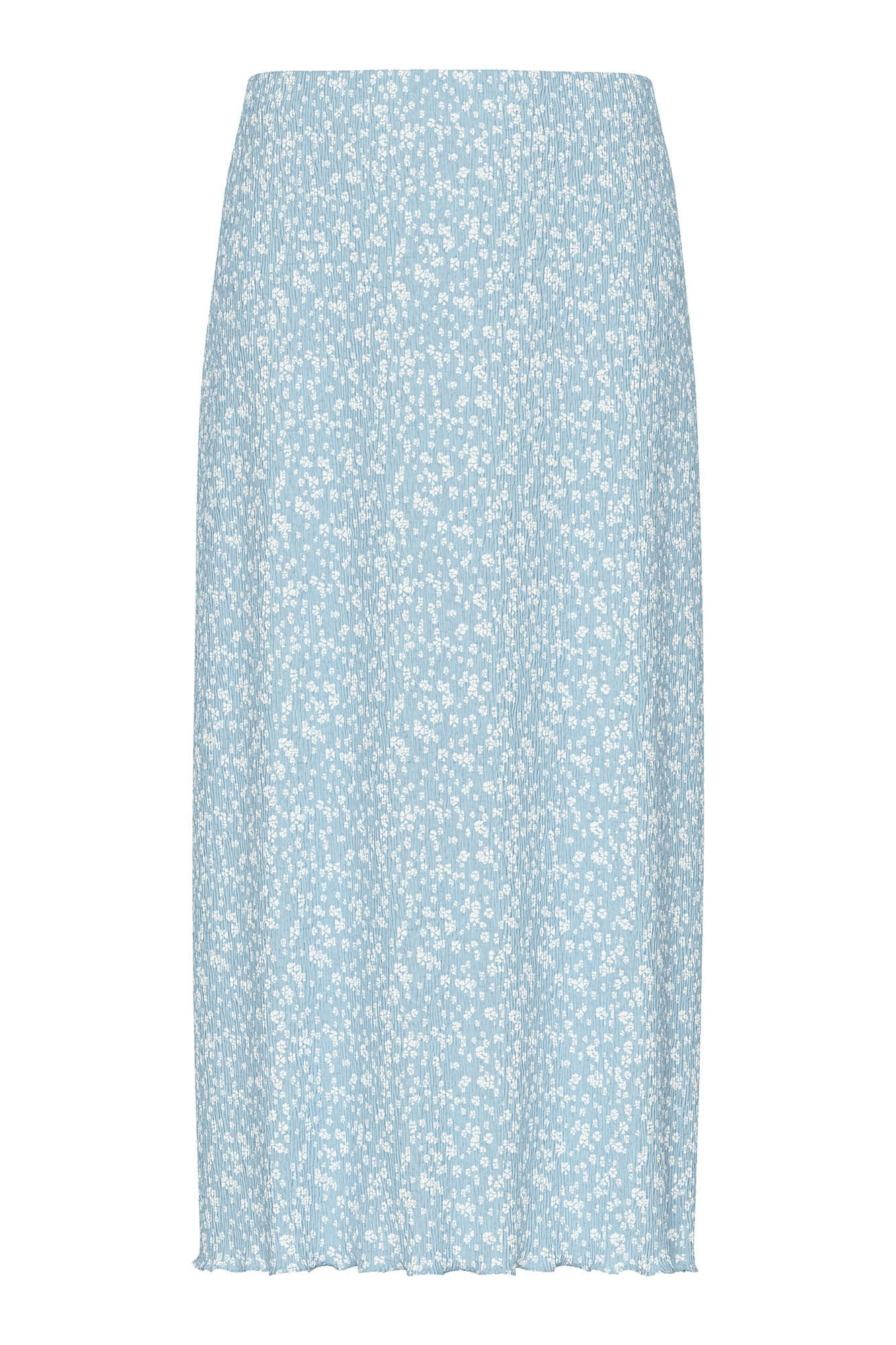 Pieces Falda midi de flores