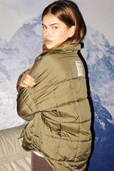 Noisy May Chaqueta acolchada ligera con cremallera verde