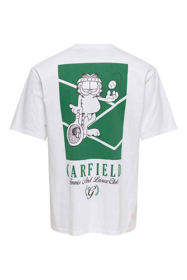Only & Sons Camiseta Garfield blanco