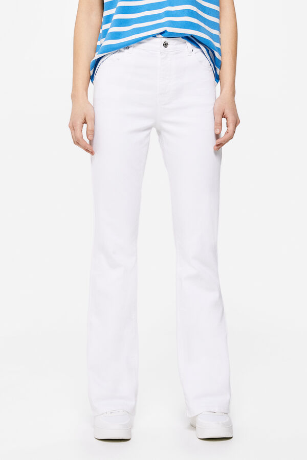 Springfield Jeans Bootcut Lavado Sostenible blanco