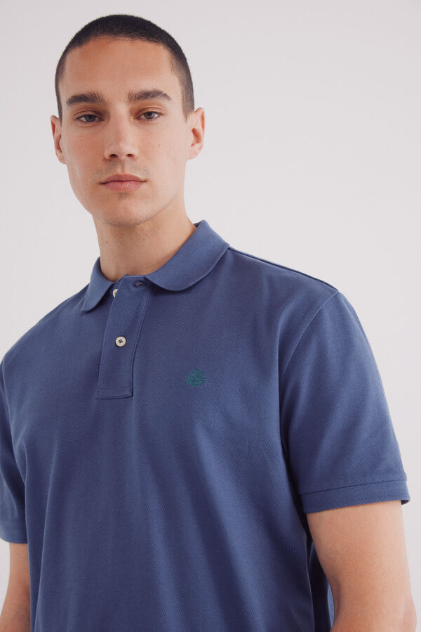 Springfield Polo piqu&eacute; b&aacute;sico regular fit azul