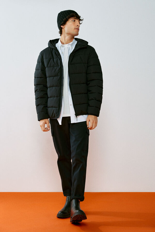 Springfield Chaqueta acolchada t&eacute;rmica negro