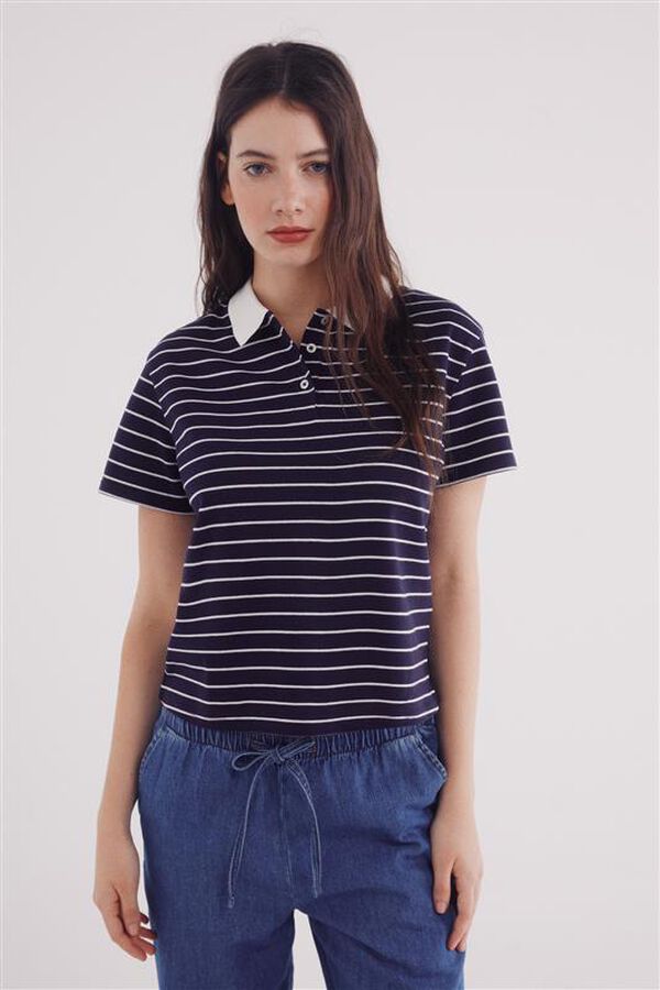 Springfield Polo cuello contraste azul