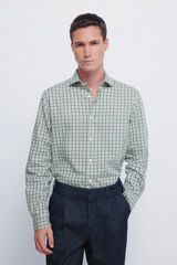 Springfield Camisa xadrez pequena verde