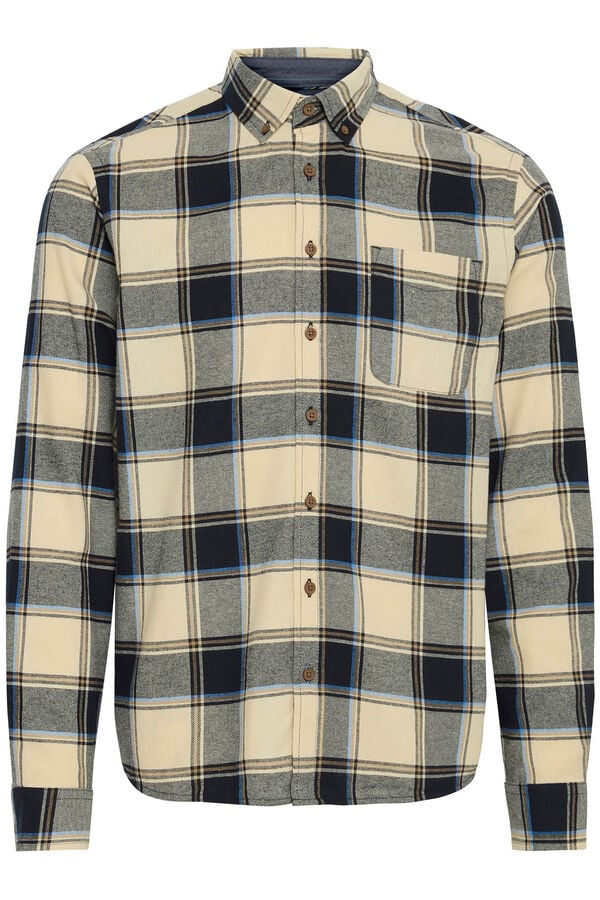 Blend Camisa Manga Larga azul