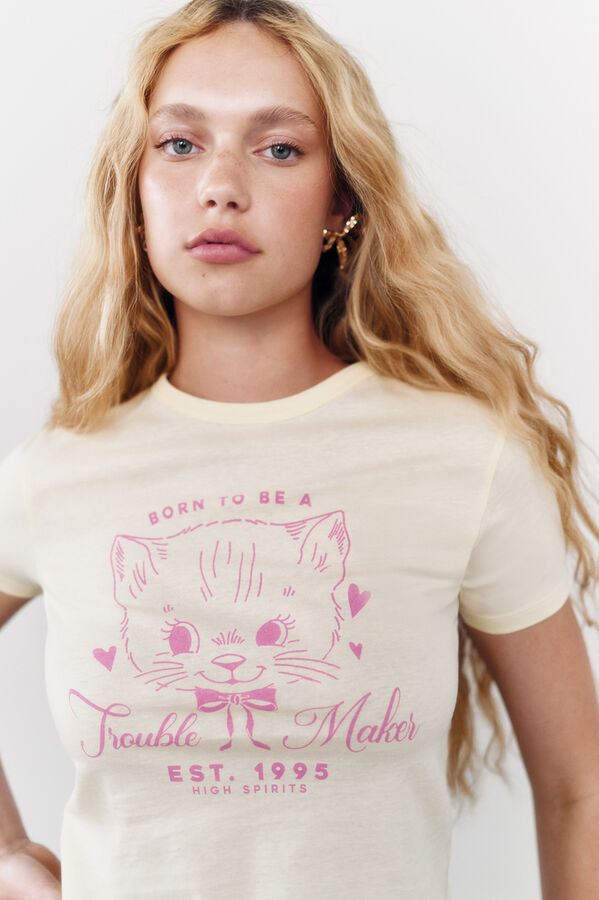 High Spirits "Pastel Reveire" T-shirt estampado