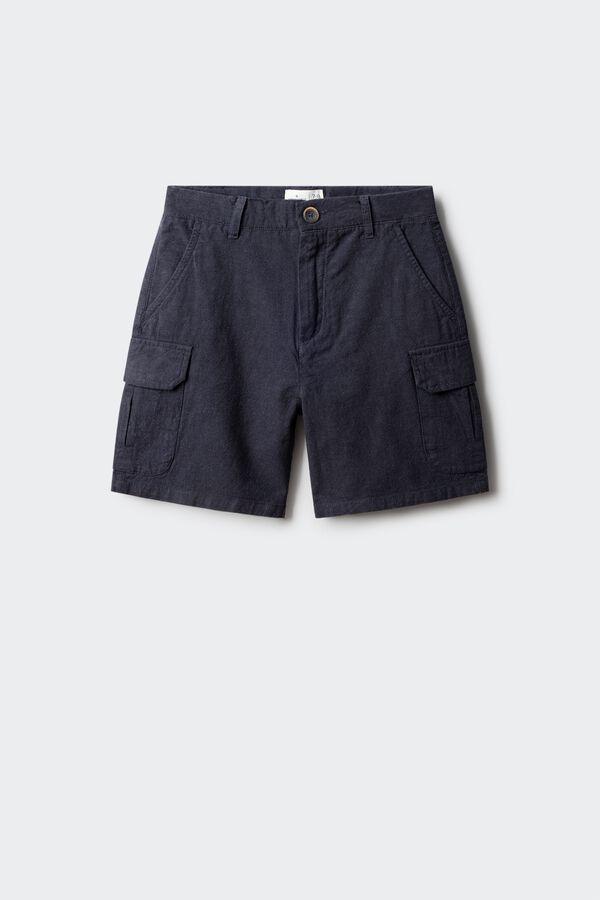 Springfield Kids Bermuda cargo lino ni&ntilde;o azul