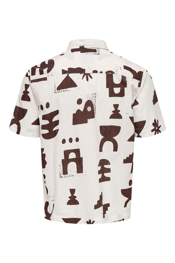 Only & Sons Camisa de manga curta verde