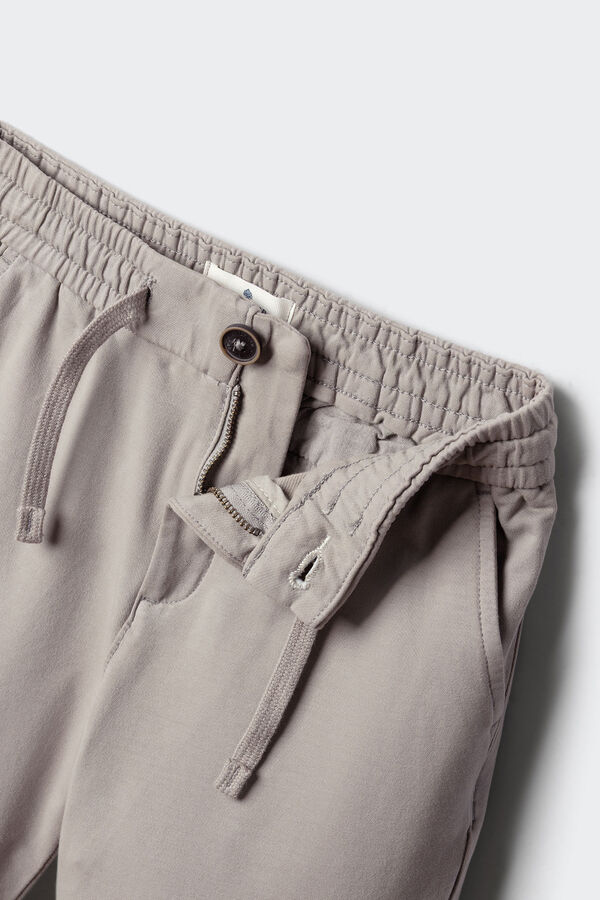 Springfield Kids Cal&ccedil;as chino de malha conforto para crian&ccedil;a cinzento