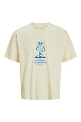 Jack & Jones Camiseta de manga curta com ajuste solto bege