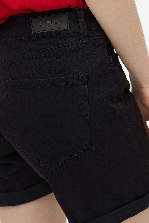 Tiffosi Bermuda Tiro Medio Rachel negro