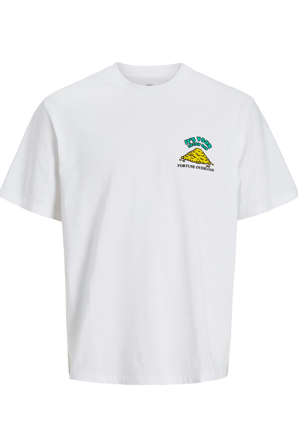 Jack & Jones Camiseta de manga curta com ajuste solto bege