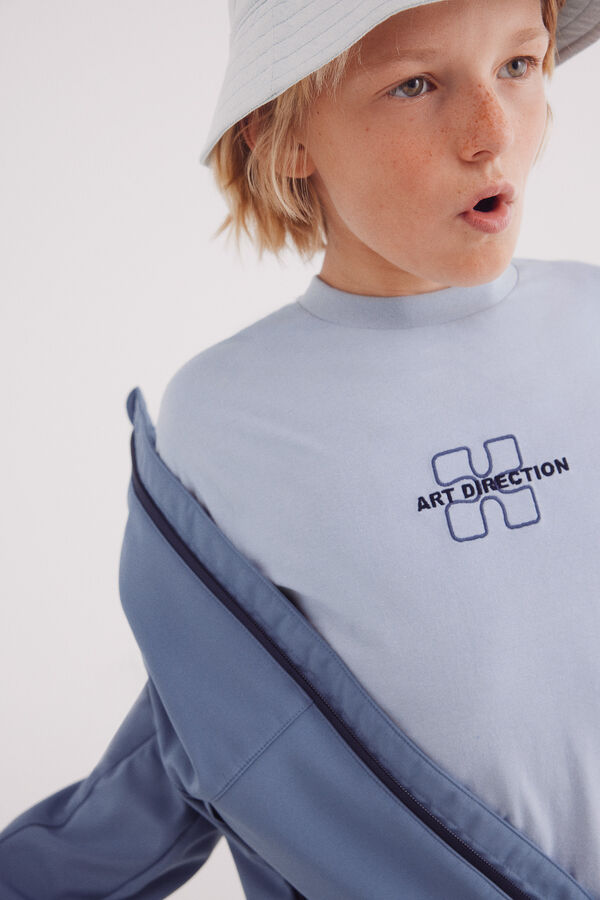 Springfield Kids Camiseta Puzzle ni&ntilde;o azul