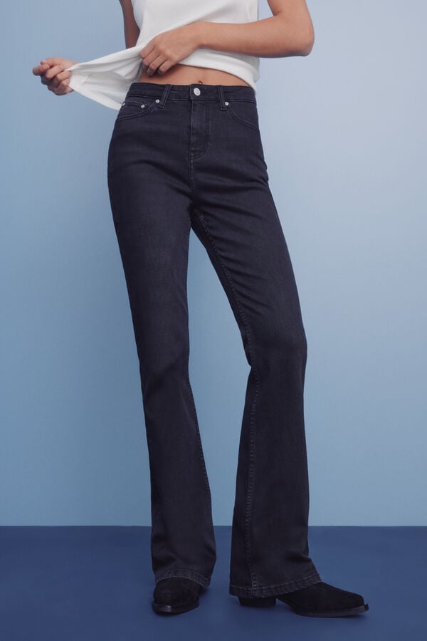 Springfield Jeans bootcut preto