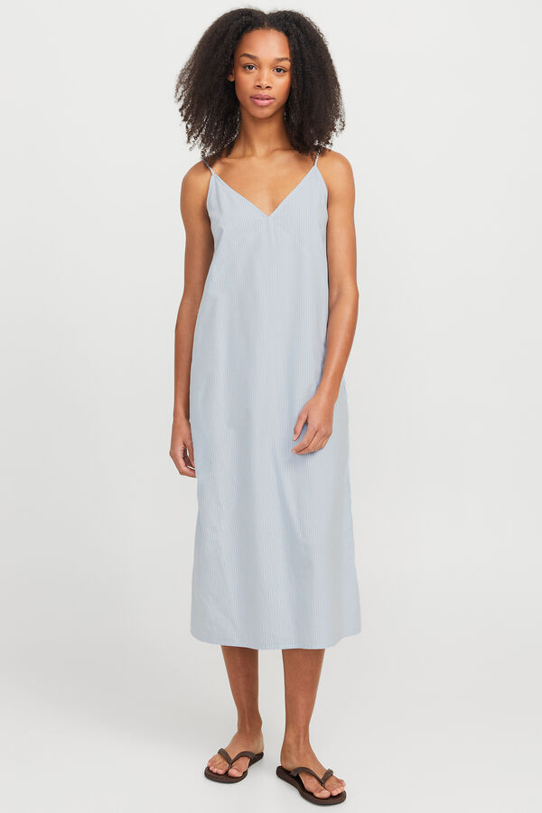 Jack & Jones Vestido midi tirantes azul