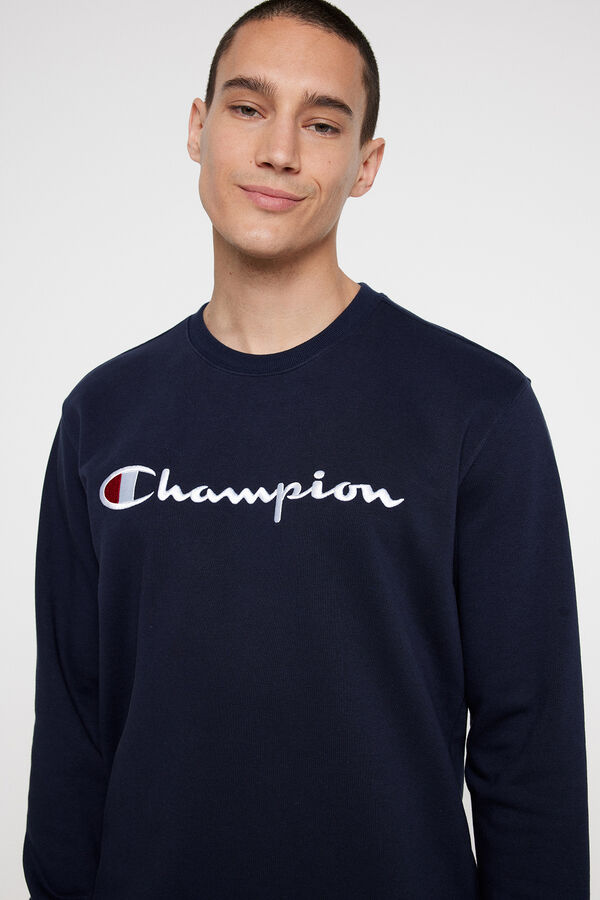Champion Sudadera cuello caja de hombre azul