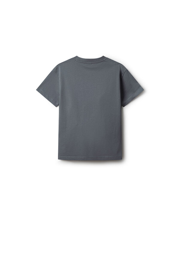 Springfield Kids T-shirt de manga curta boxy para crian&ccedil;a azul