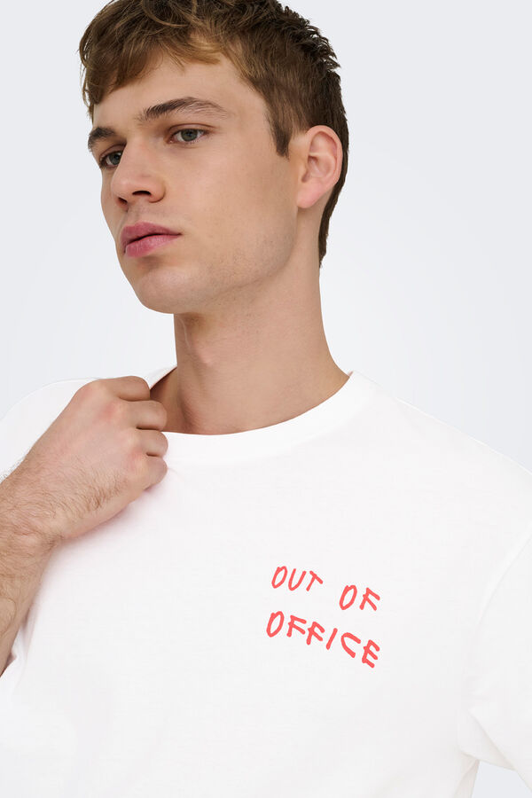Only & Sons T-shirt de manga curta branco