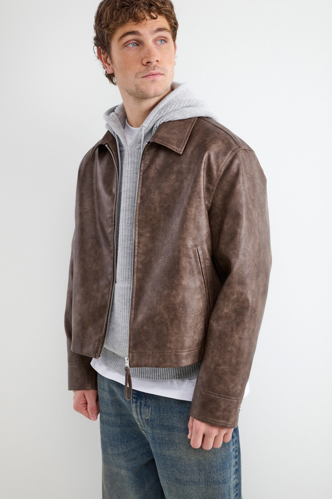 Balmohk Chaqueta efecto piel