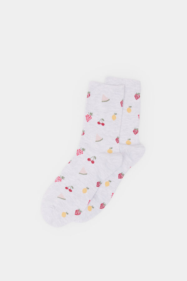 Springfield Meia longa multi-frutas cinzento
