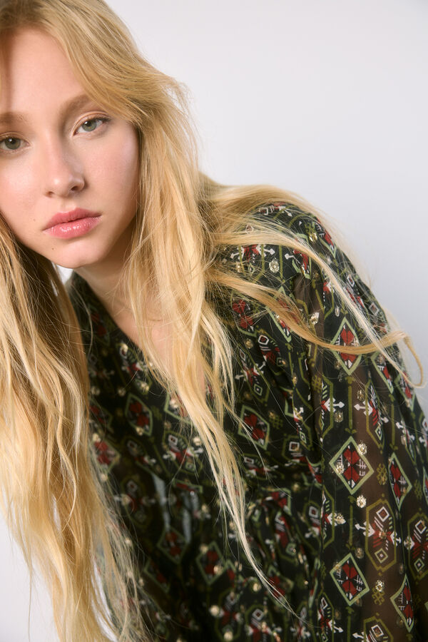 High Spirits Vestido New mood preto