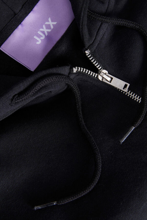 Jack & Jones Sudadera crop con capucha negro