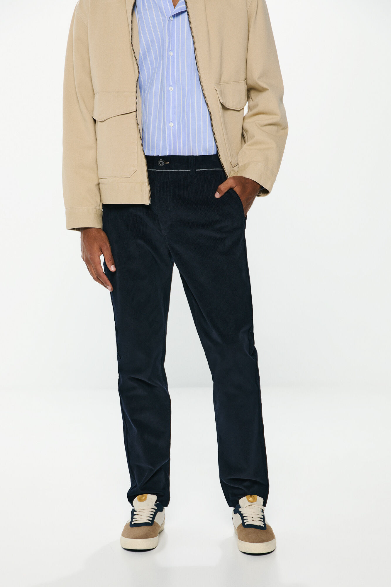 Springfield Cal&ccedil;as de veludo cal&ccedil;as chino com veludo confort&aacute;vel