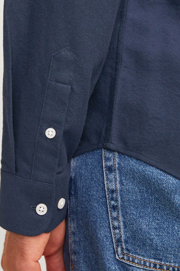 JJ REBEL Camisa formal manga larga azul