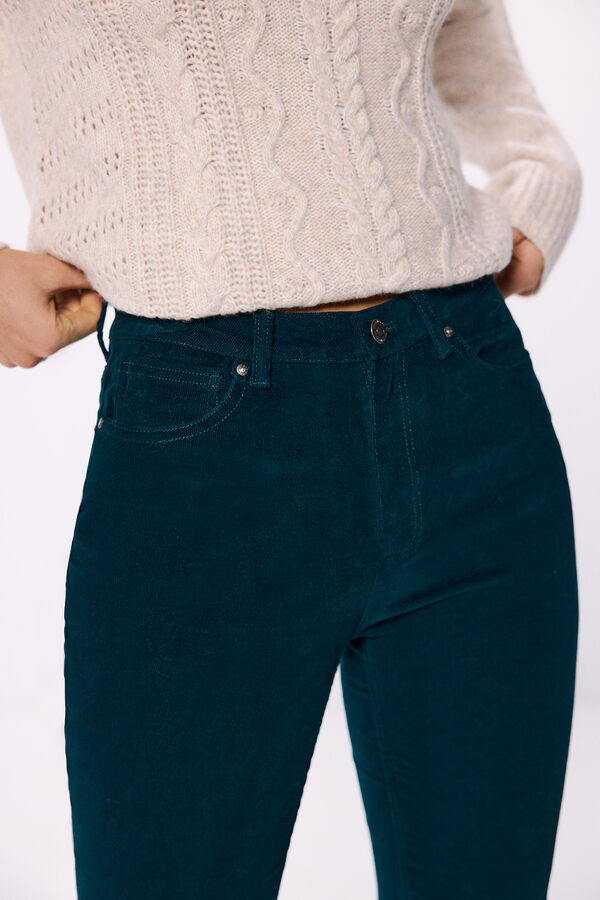 Springfield Cal&ccedil;as bombazina kick flare verde