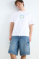 Balmohk Bermuda denim cargo azul
