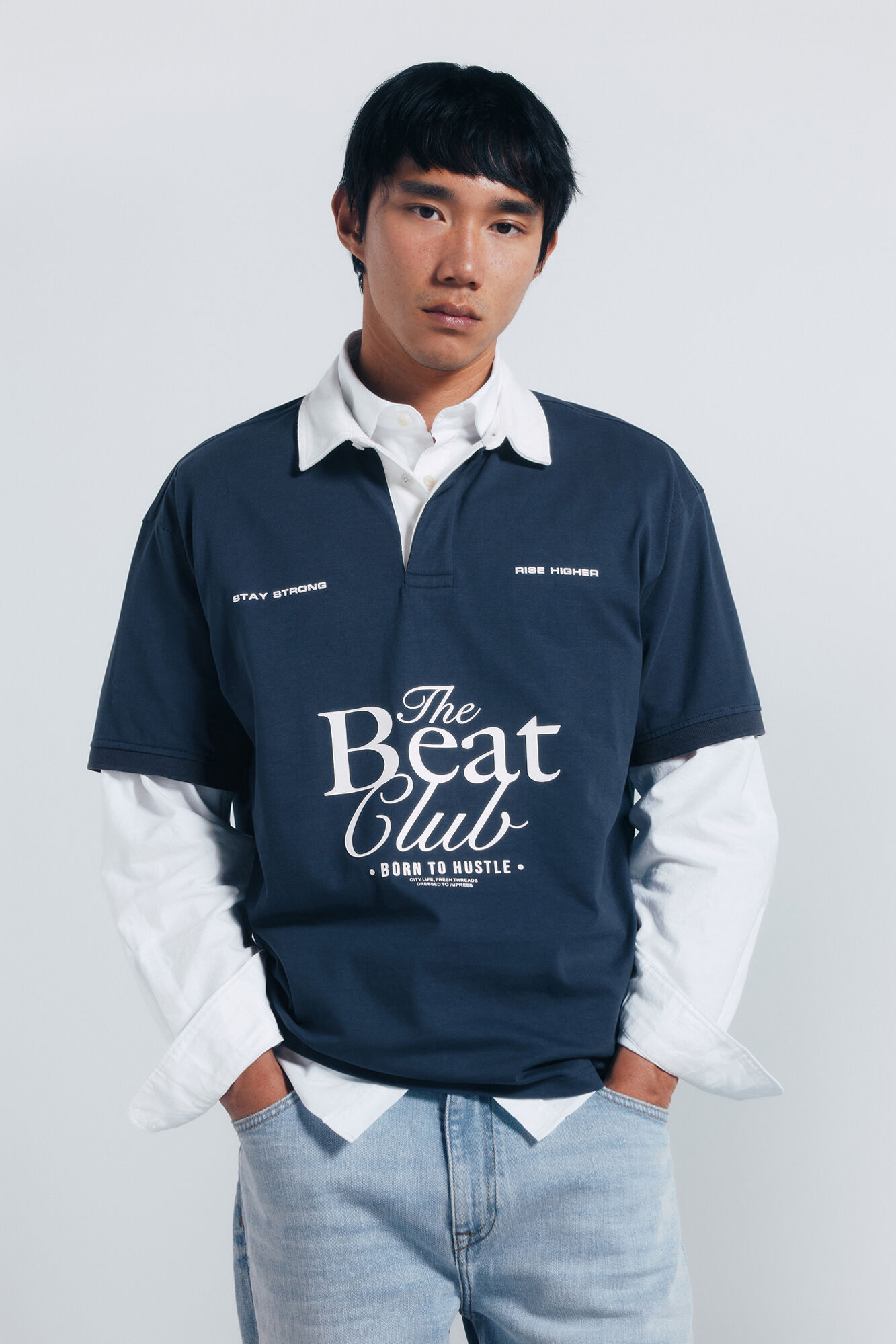 Springfield Polo rugby textos boxy fit