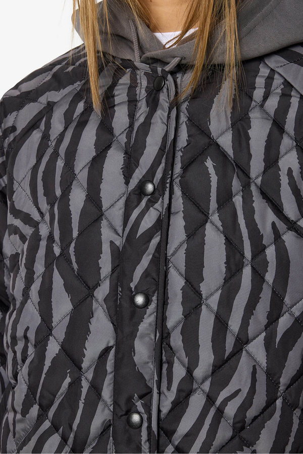 Noisy May Jaqueta acolchoada leve cinzento