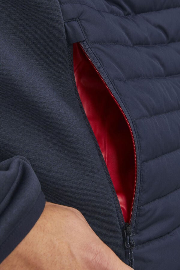 Jack & Jones Casaco acolchoado de gola alta azul
