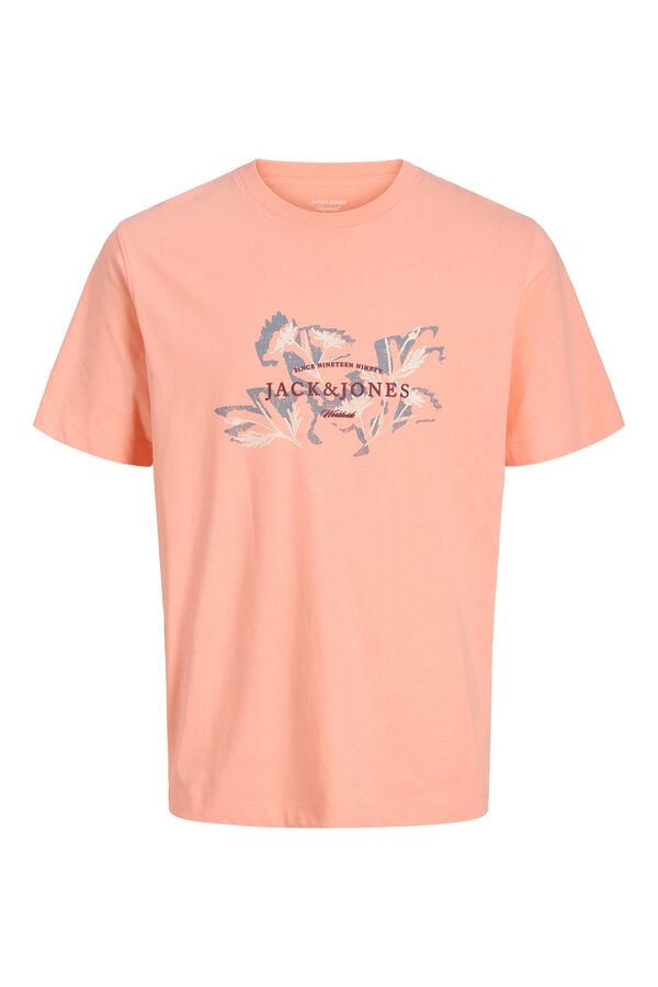 Jack & Jones Camiseta regular fit estampado coral