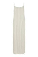 Pieces Vestido comprido flu&iacute;do cinzento