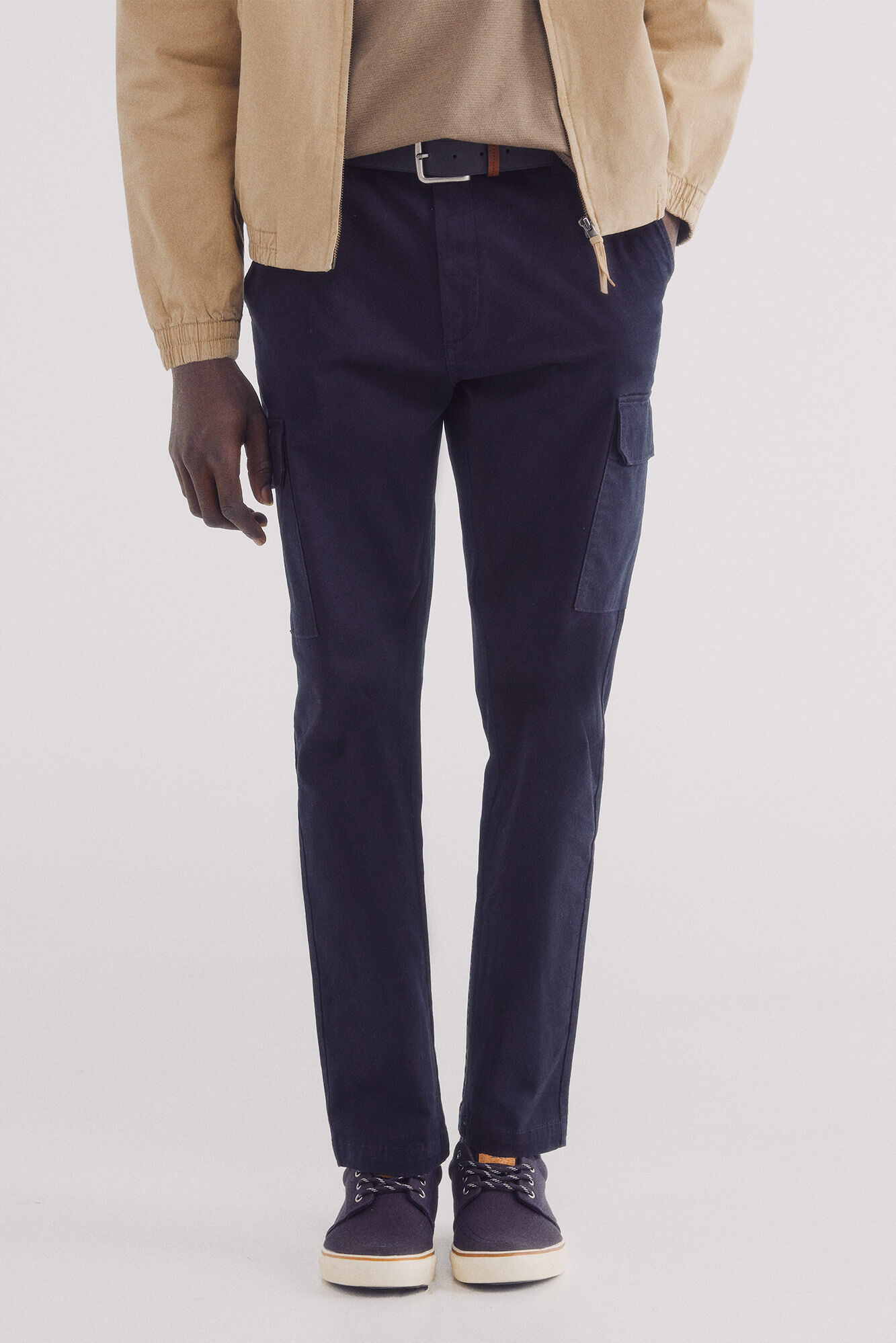 Springfield cal&ccedil;as chino cargo cargo slim fit e confort&aacute;veis