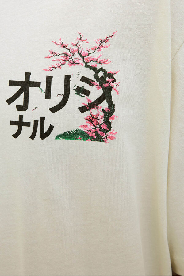 Jack & Jones Camiseta back print blanco