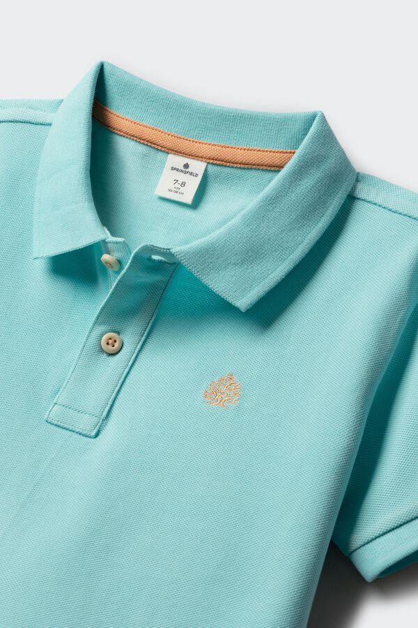 Springfield Kids Polo b&aacute;sico ni&ntilde;o turquesa