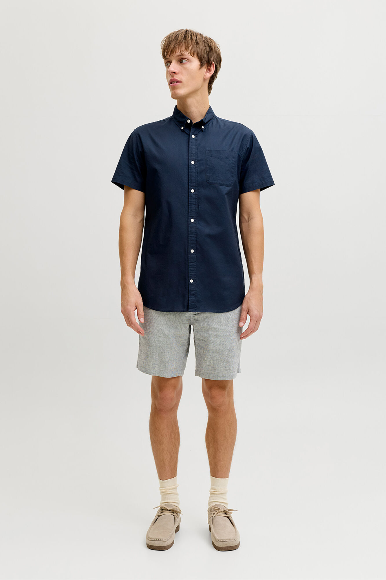 JJ REBEL Camisa oxford manga corta
