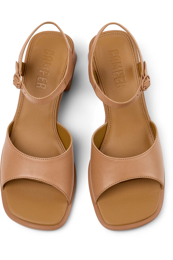 Camper Sand&aacute;lias de pele bege