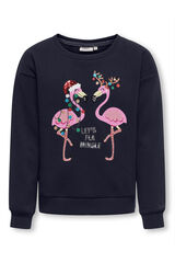 Only Girls Sweatshirt de natal para meninas azul
