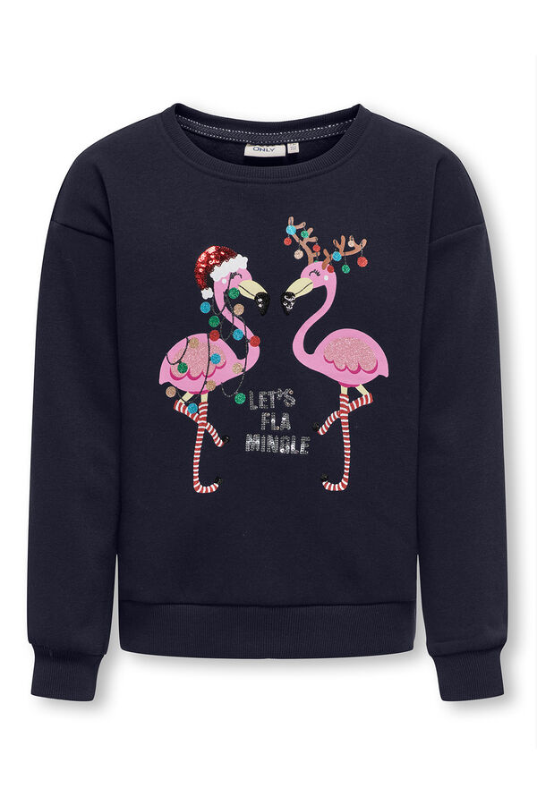 Only Girls Sweatshirt de natal para meninas azul