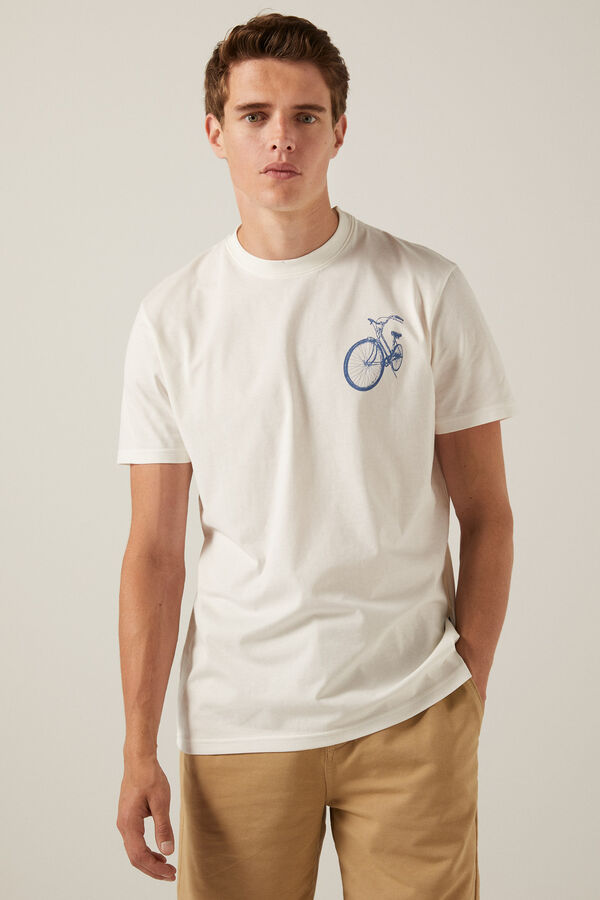 Springfield Camiseta bici marfil